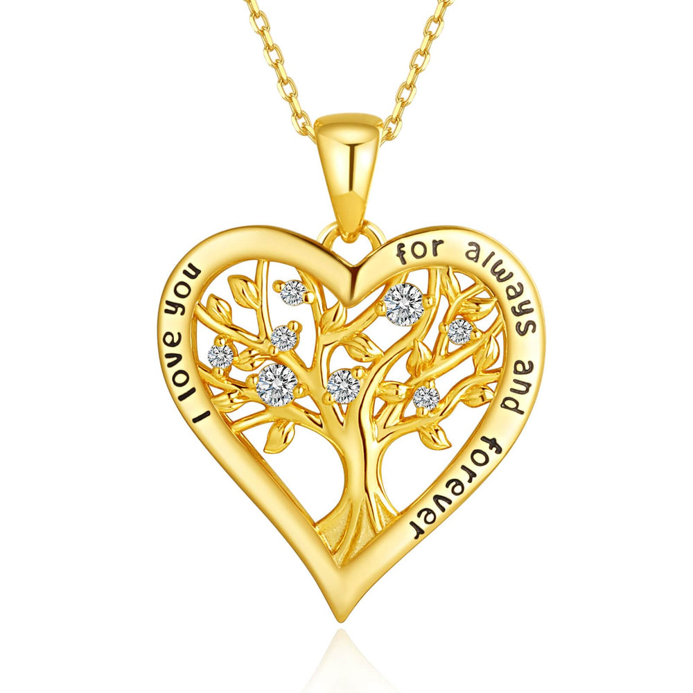Love Heart Tree of Life Necklaces