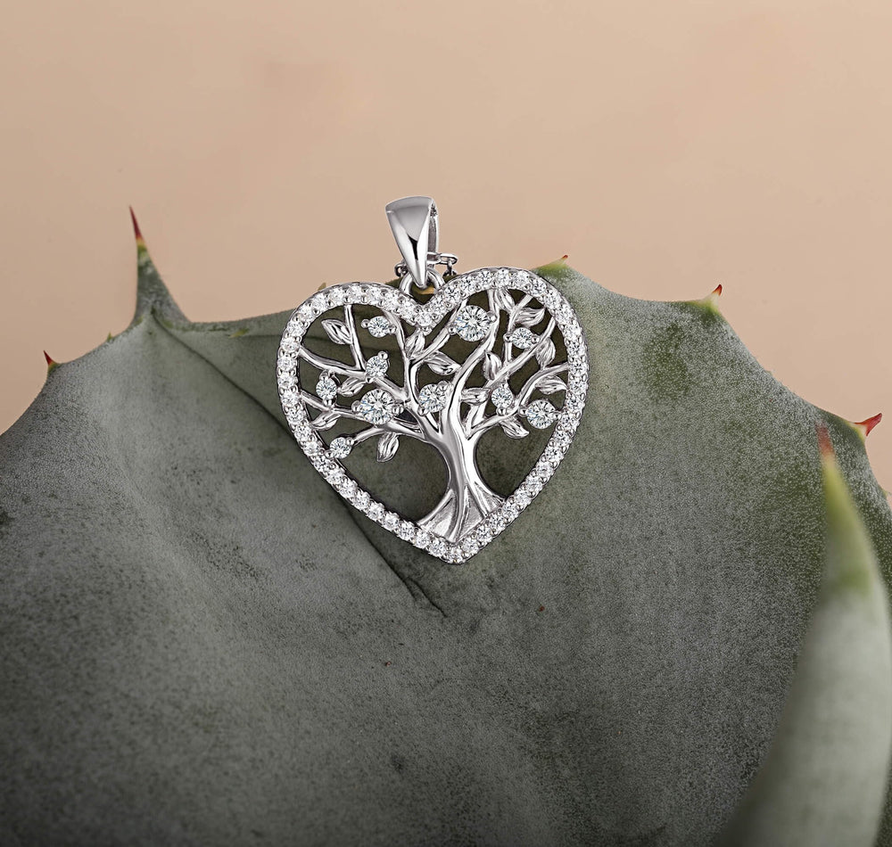 Love Heart Tree of Life Necklaces