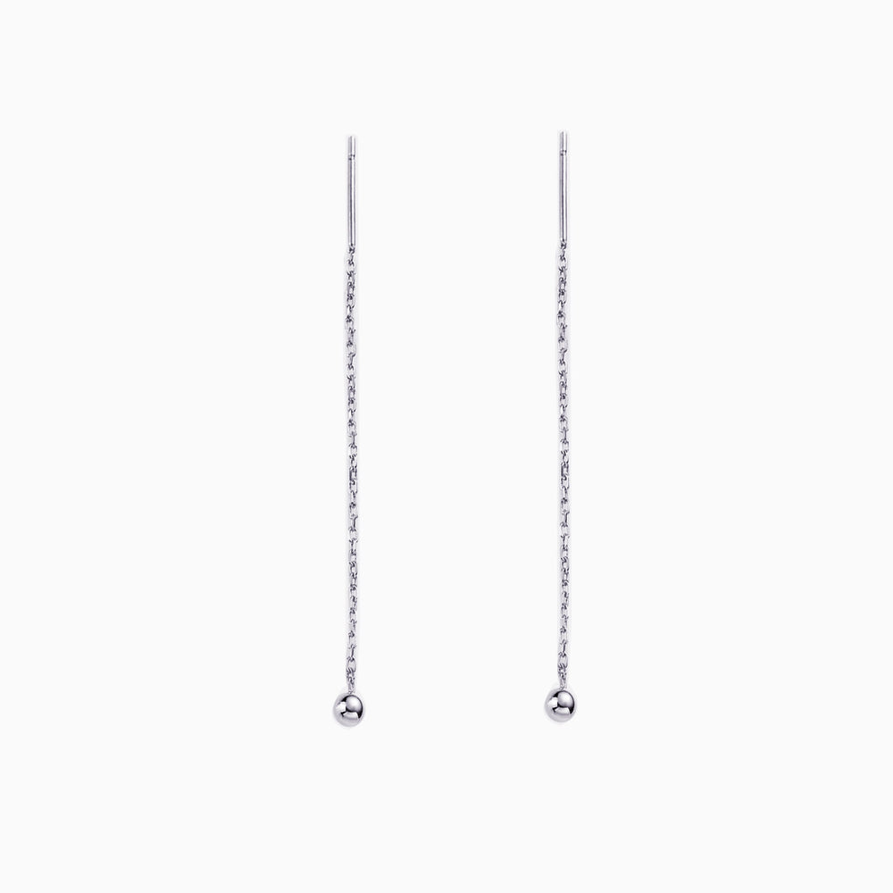 Tiny Ball Threader Earrings