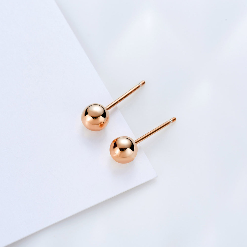 simple small Ball Stud Earrings