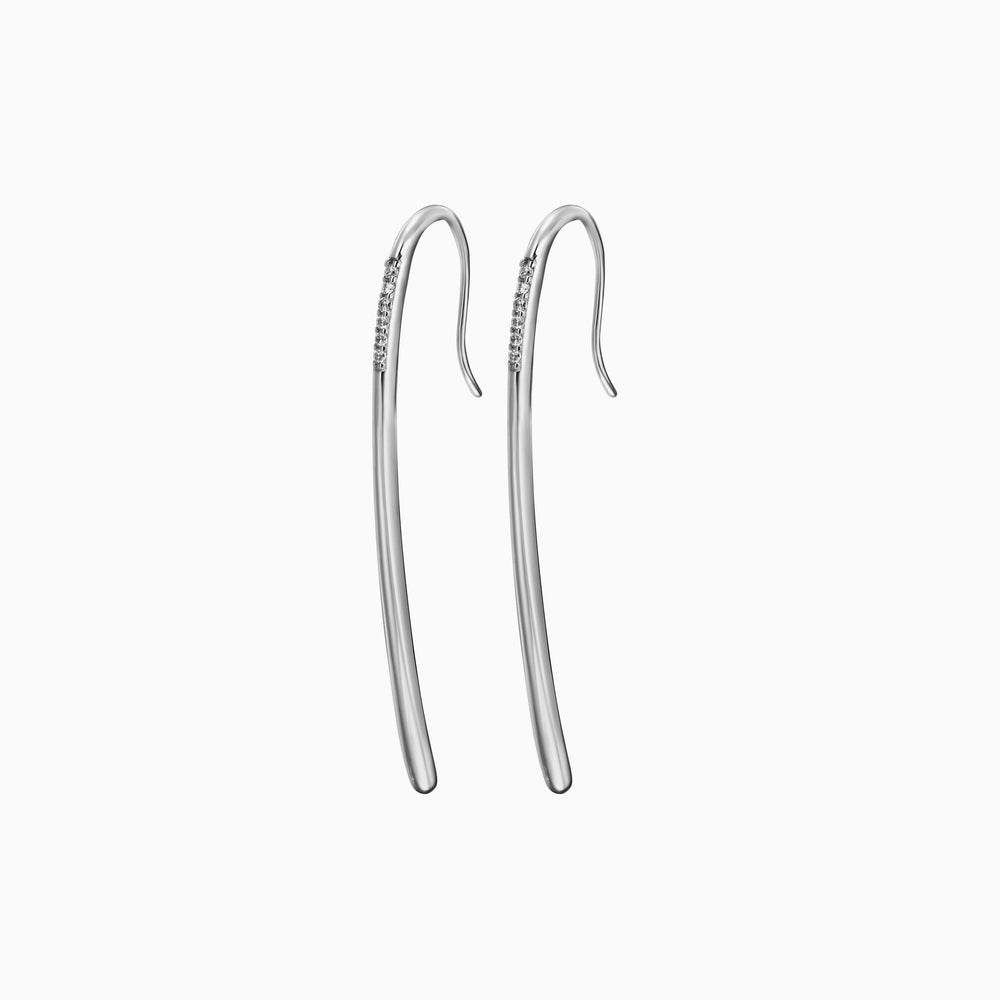 Bar Drop Earrings with Cubic Zirconia