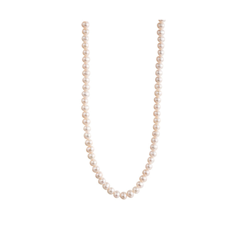 3mm tiny freshwater near round pearls necklace chokers