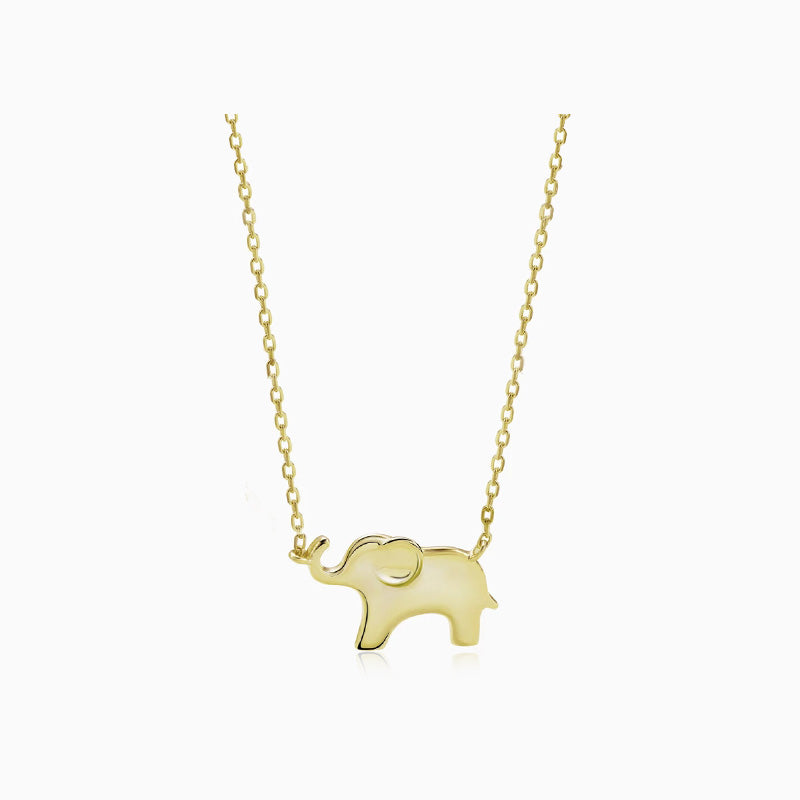 Elephant Necklace gold
