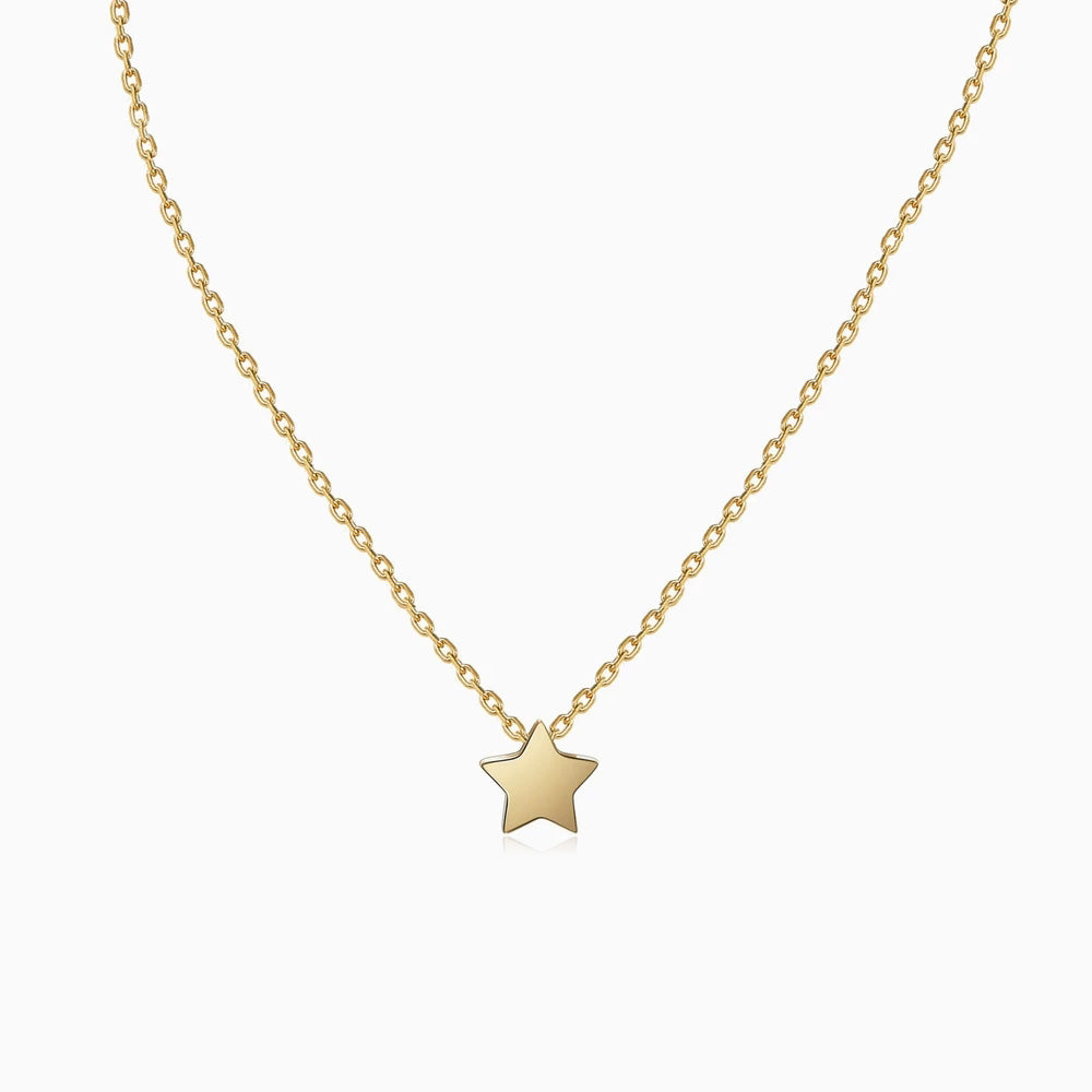 Tiny star discount necklace sterling silver