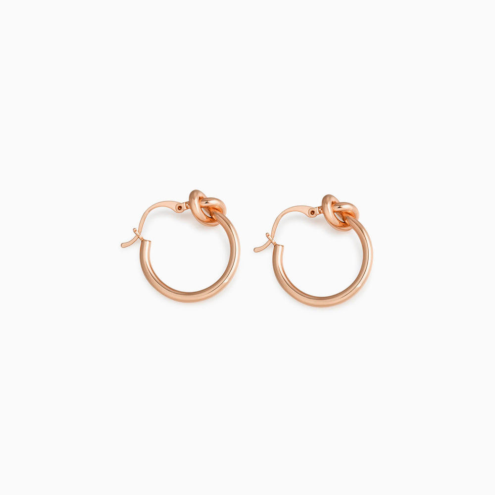 Knot Hoop Earrings