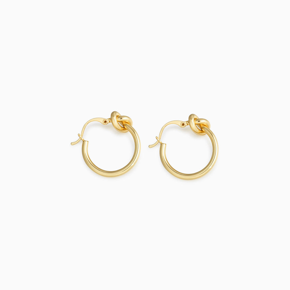 Knot Hoop Earrings