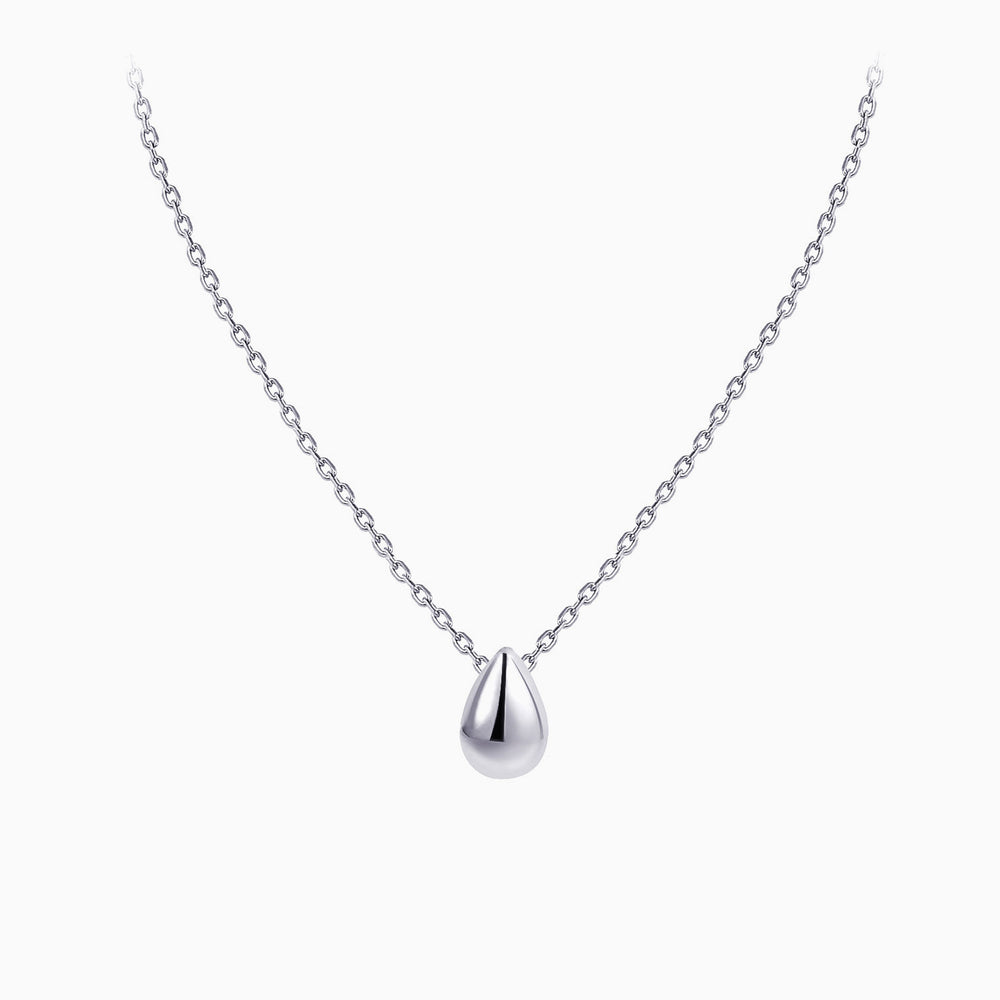 teardrop necklace sterling silver