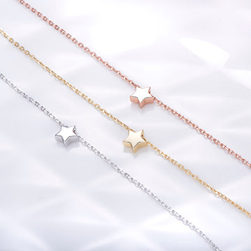 high shine Tiny Star Necklace