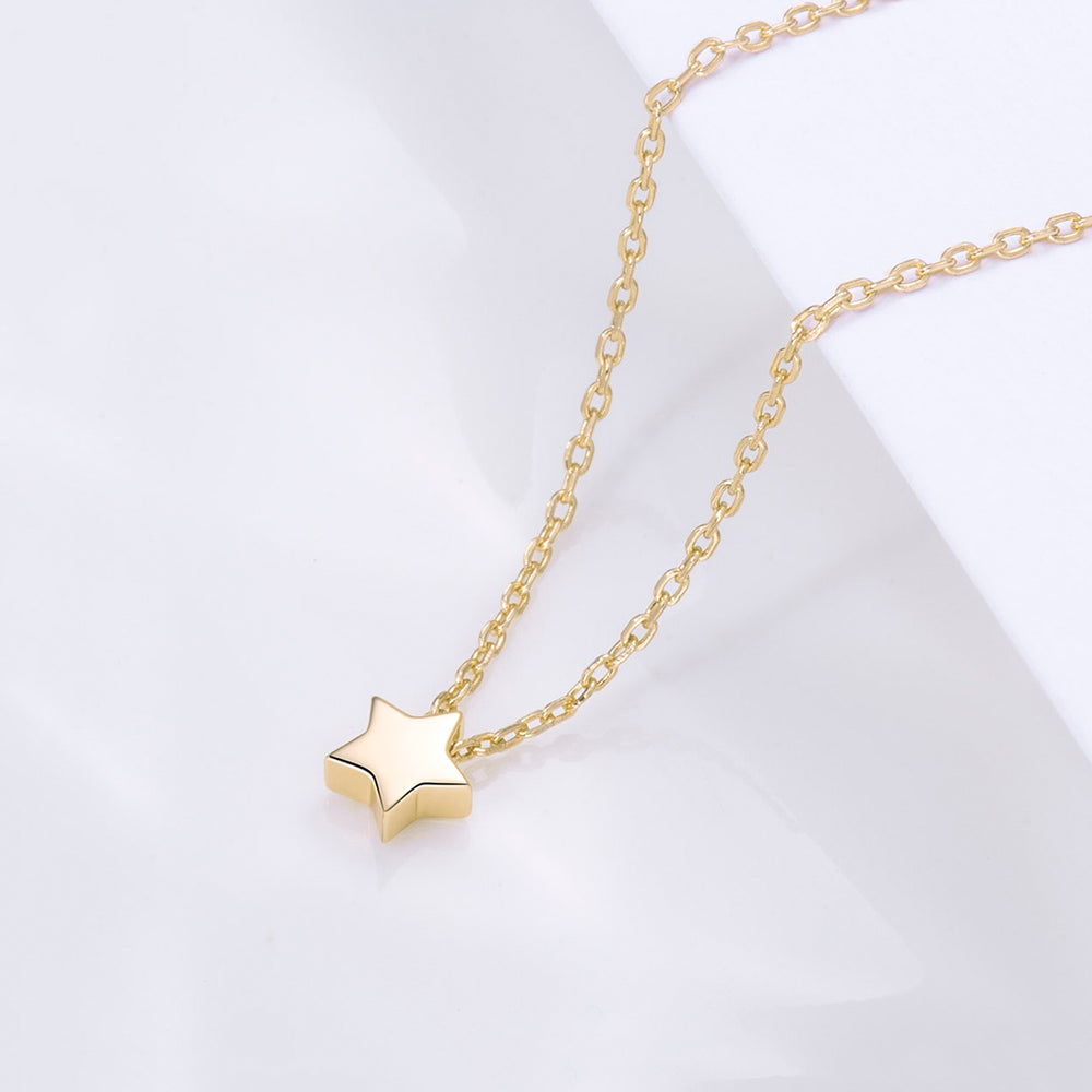 dainty shining Tiny Star Necklace for women